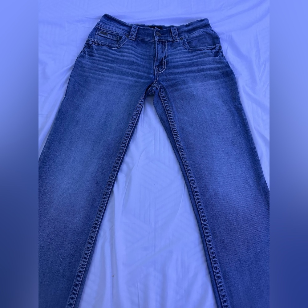 Mens Bootcut buckle jeans